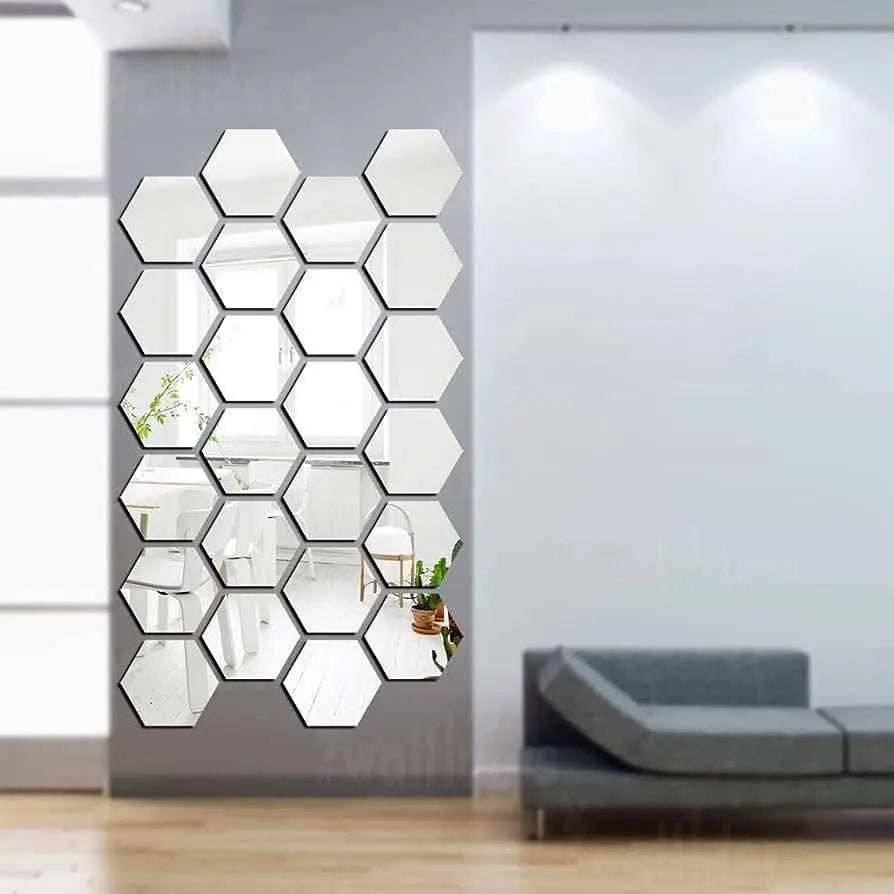 Hexagon Mirror Wall Set