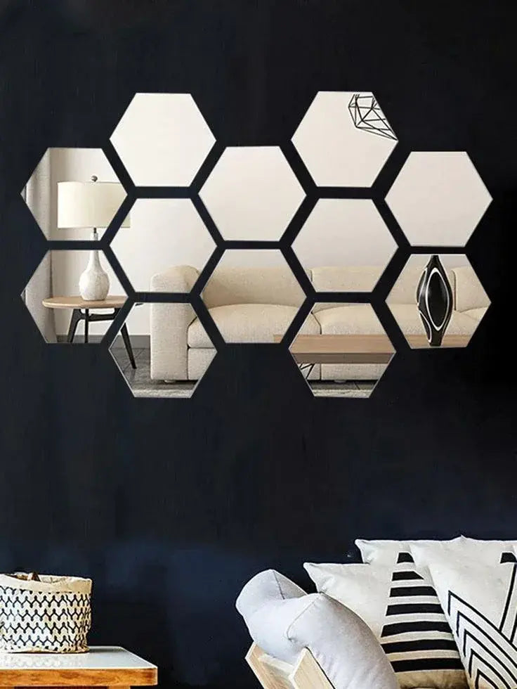 Hexagon Mirror Wall Set