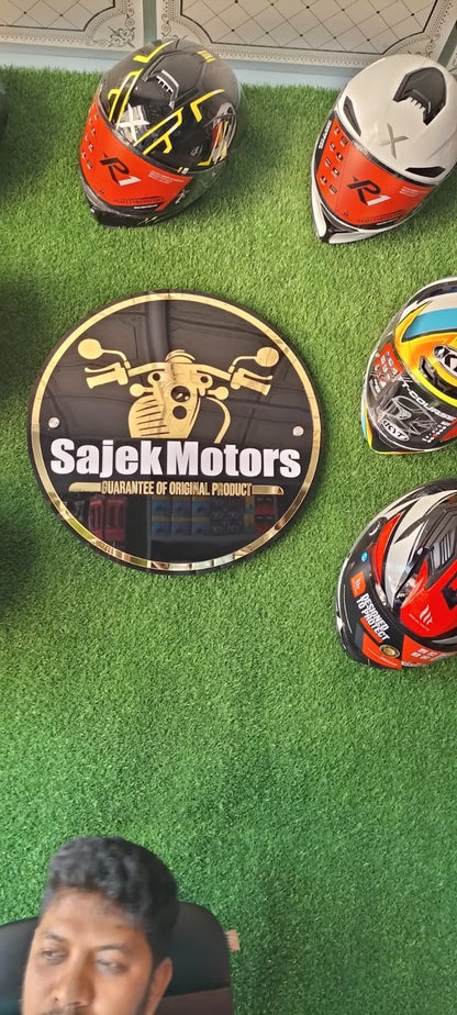 Caligroove Custom Round Sign – Black Edition