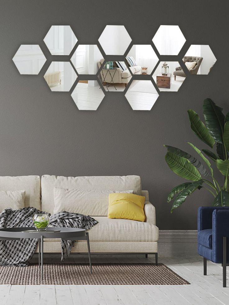 Hexagon Mirror Wall Set