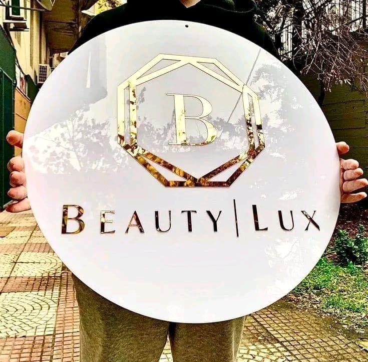 Caligroove Bold Round Sign – White Edition