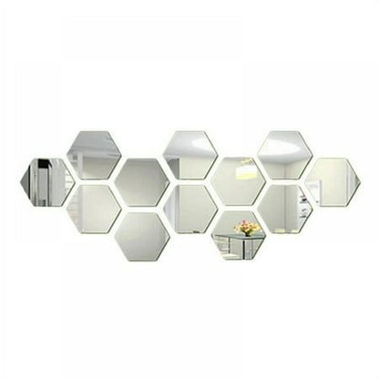 Hexagon Mirror Wall Set