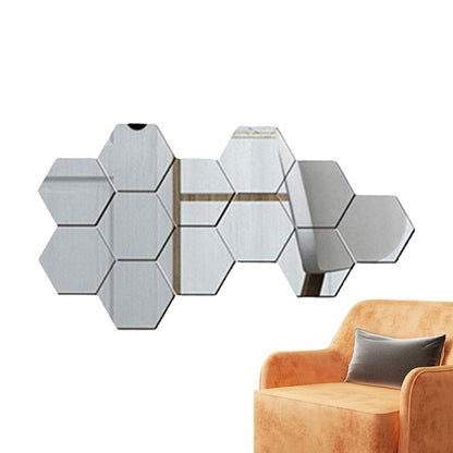 Hexagon Mirror Wall Set