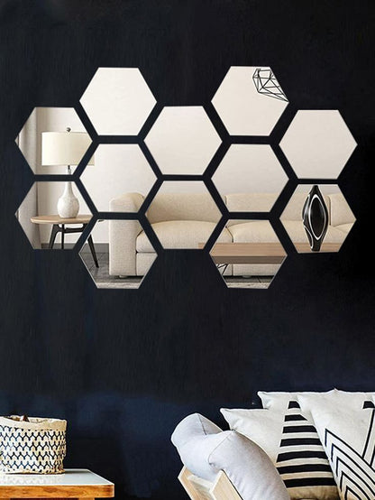 Hexagon Mirror Wall Set