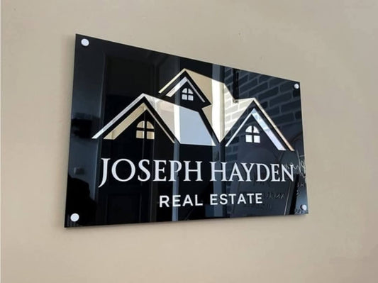 Personalized Home Nameplate – Premium Mirror Style